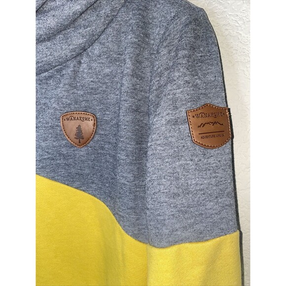 Wanakome Selene Asymmetrical colorblock Hood S Hiking outdoor gorp soft - Picture 2 of 8